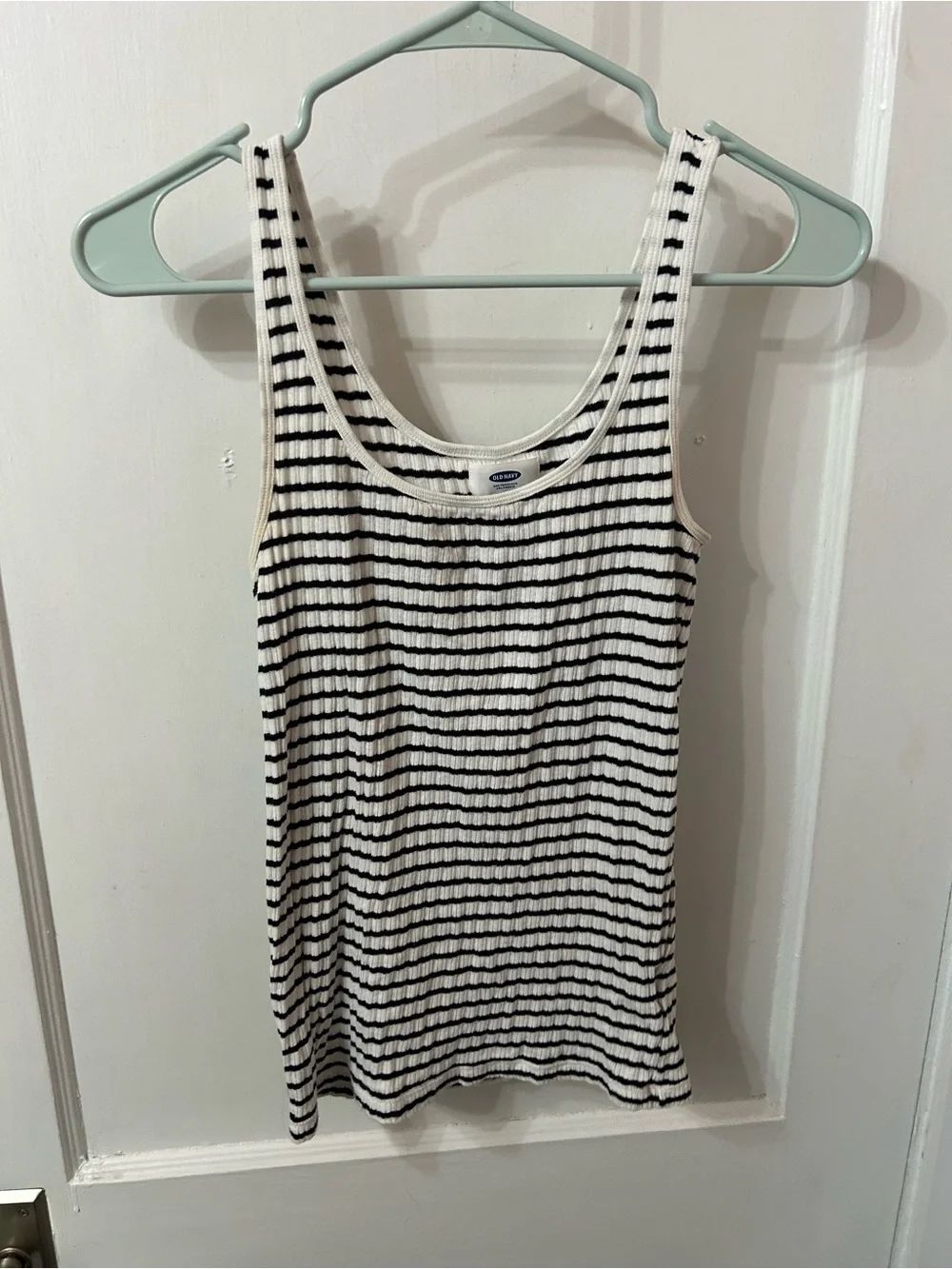 Classic Black & White Striped Tank Top